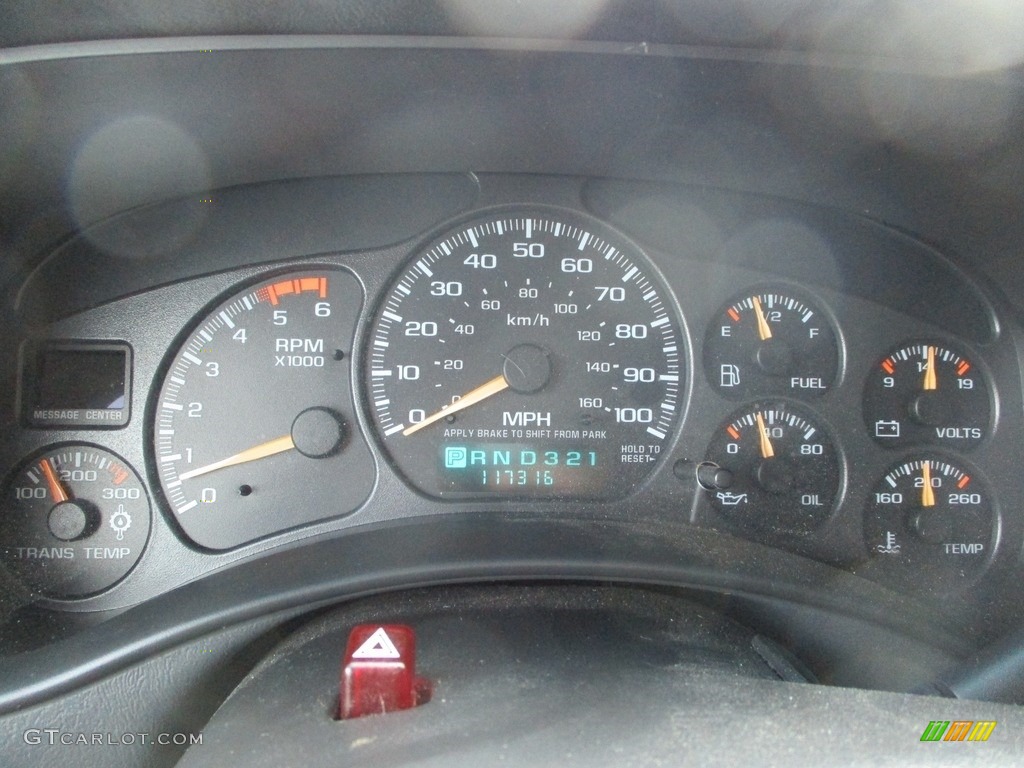 2002 Chevrolet Silverado 2500 LS Crew Cab Gauges Photo #142443721