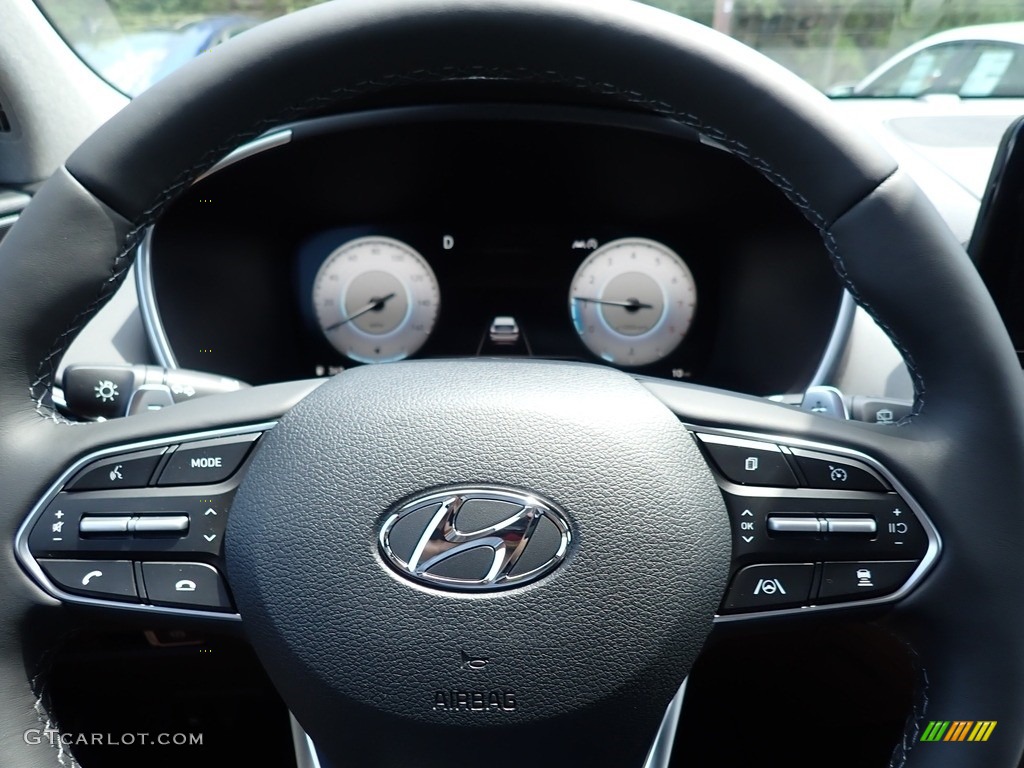 2022 Hyundai Santa Fe Limited AWD Black Steering Wheel Photo #142444081