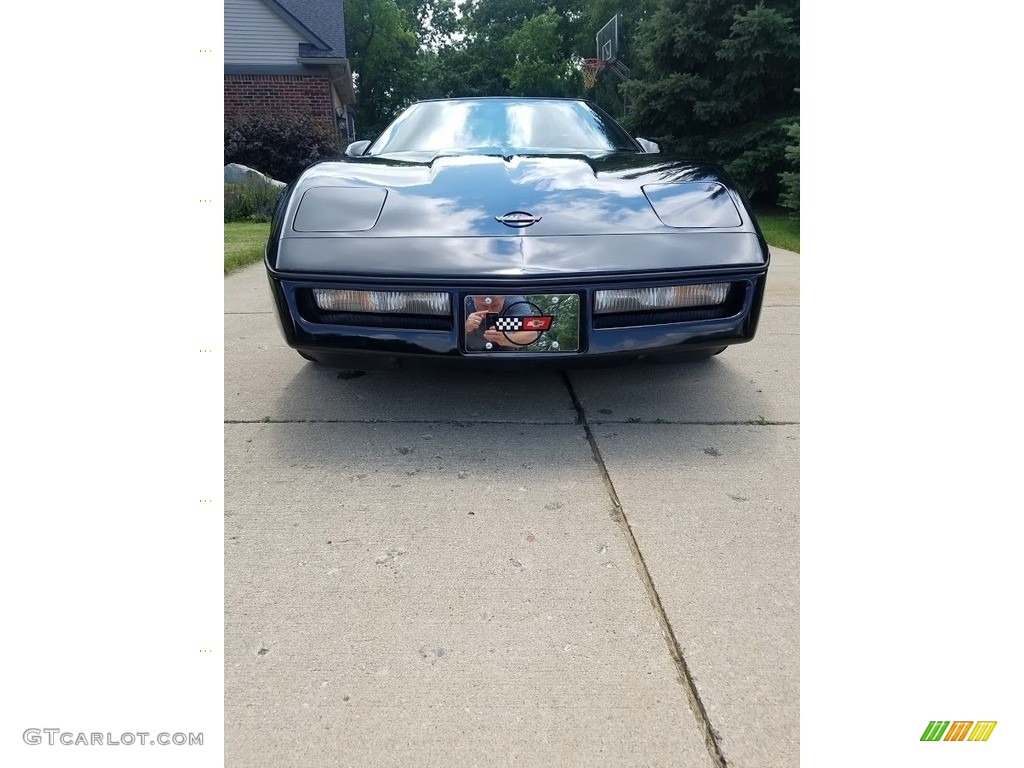 1989 Corvette Coupe - Black / Red photo #7