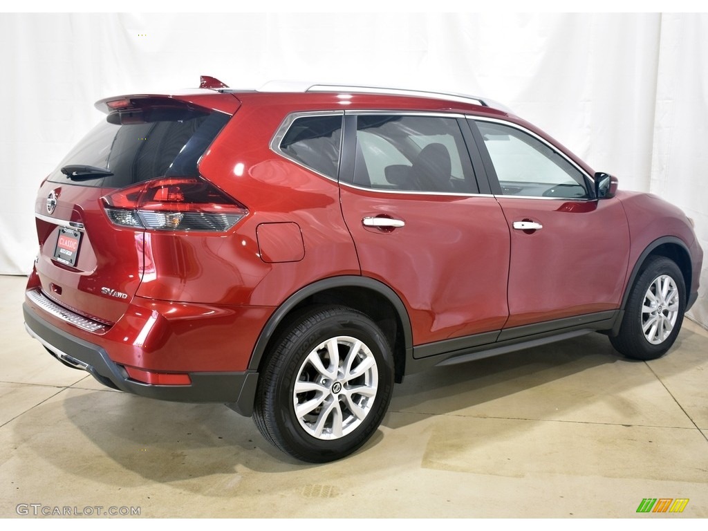 2018 Rogue SV AWD - Scarlet Ember / Charcoal photo #2