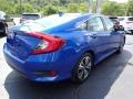 2018 Aegean Blue Metallic Honda Civic EX-L Sedan  photo #9