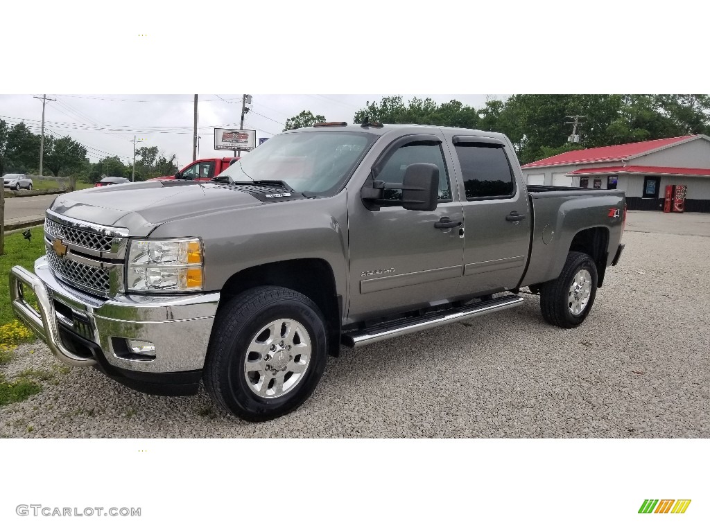 2013 Silverado 2500HD LT Crew Cab 4x4 - Graystone Metallic / Ebony photo #1