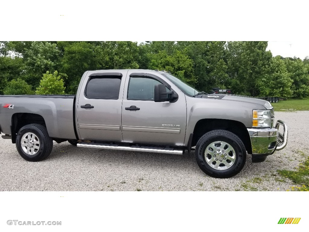 2013 Silverado 2500HD LT Crew Cab 4x4 - Graystone Metallic / Ebony photo #8