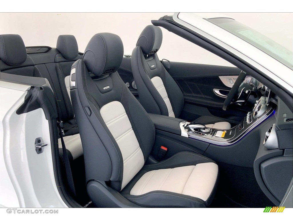 Platimun White Pearl/Black Interior 2021 Mercedes-Benz C AMG 63 Cabriolet Photo #142448595