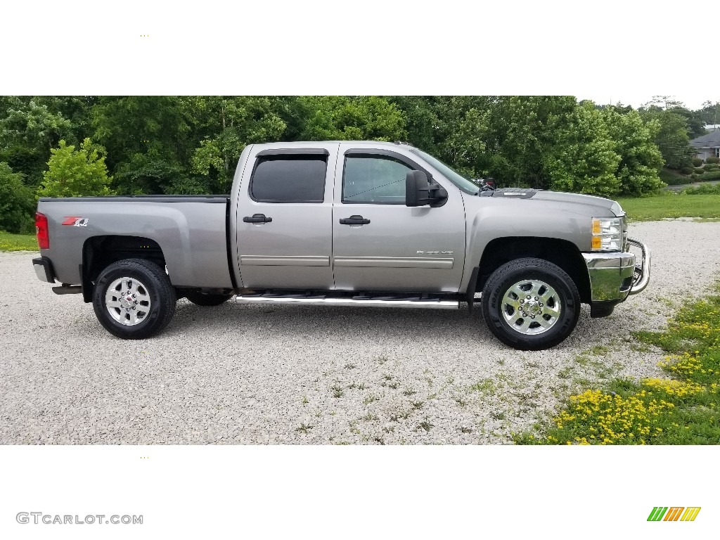 2013 Silverado 2500HD LT Crew Cab 4x4 - Graystone Metallic / Ebony photo #9