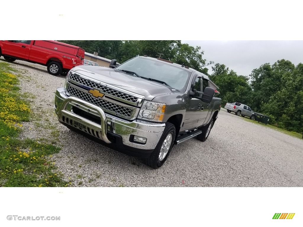 2013 Silverado 2500HD LT Crew Cab 4x4 - Graystone Metallic / Ebony photo #11