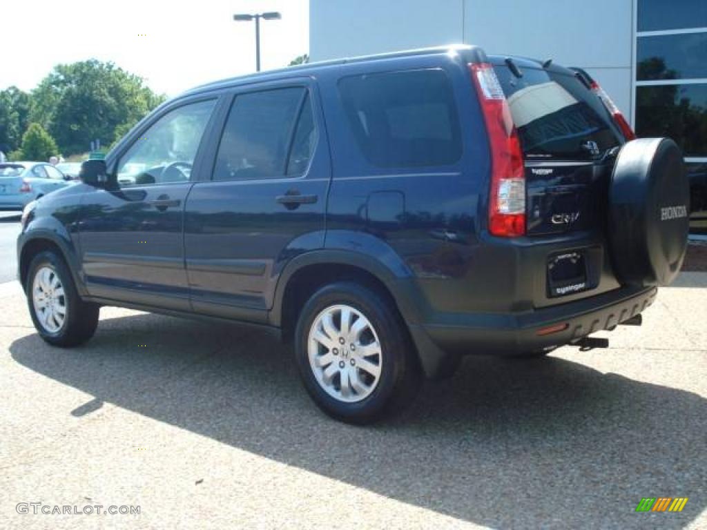 2006 CR-V EX 4WD - Royal Blue Pearl / Black photo #3