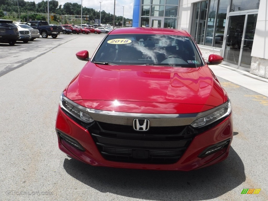 2018 Accord Sport Sedan - San Marino Red / Black photo #4