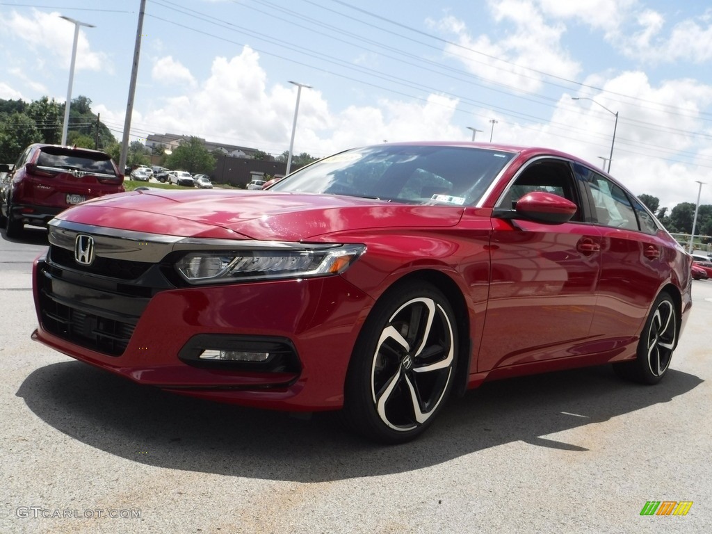 2018 Accord Sport Sedan - San Marino Red / Black photo #5