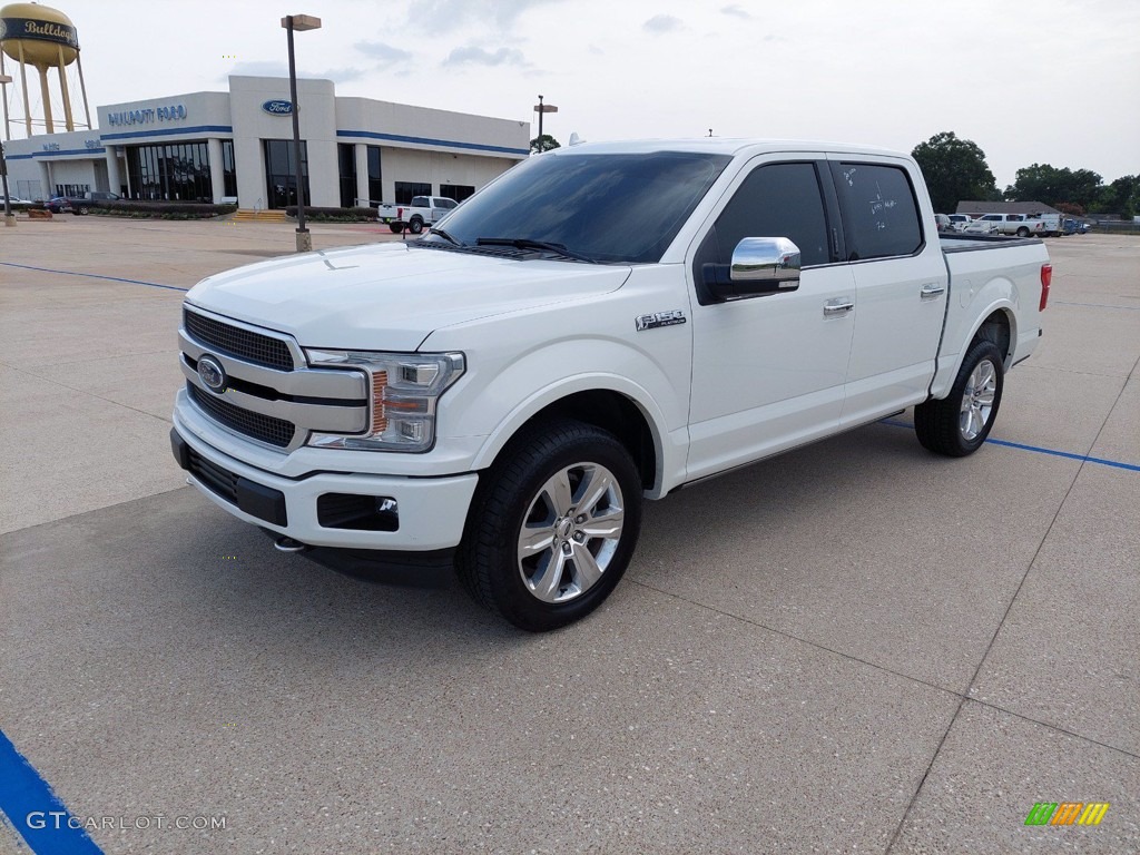 2020 F150 Platinum SuperCrew 4x4 - Star White / Black photo #3