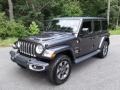 2019 Granite Crystal Metallic Jeep Wrangler Unlimited Sahara 4x4  photo #2