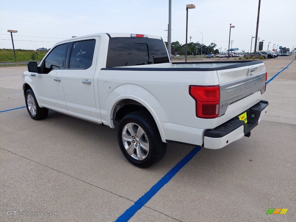 2020 F150 Platinum SuperCrew 4x4 - Star White / Black photo #5