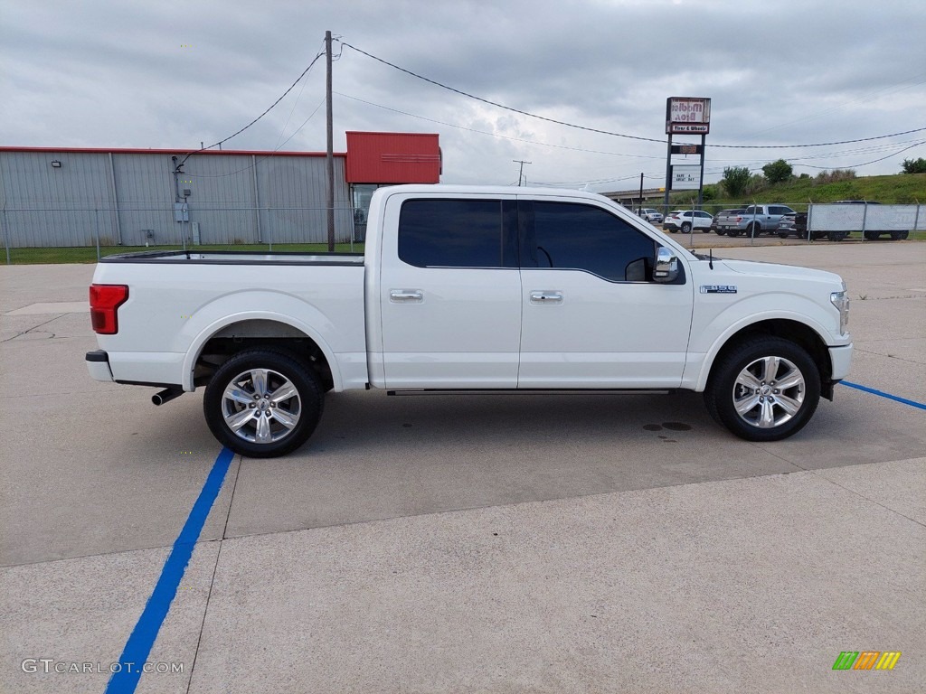 2020 F150 Platinum SuperCrew 4x4 - Star White / Black photo #8