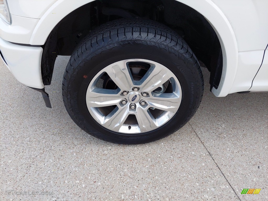 2020 F150 Platinum SuperCrew 4x4 - Star White / Black photo #9