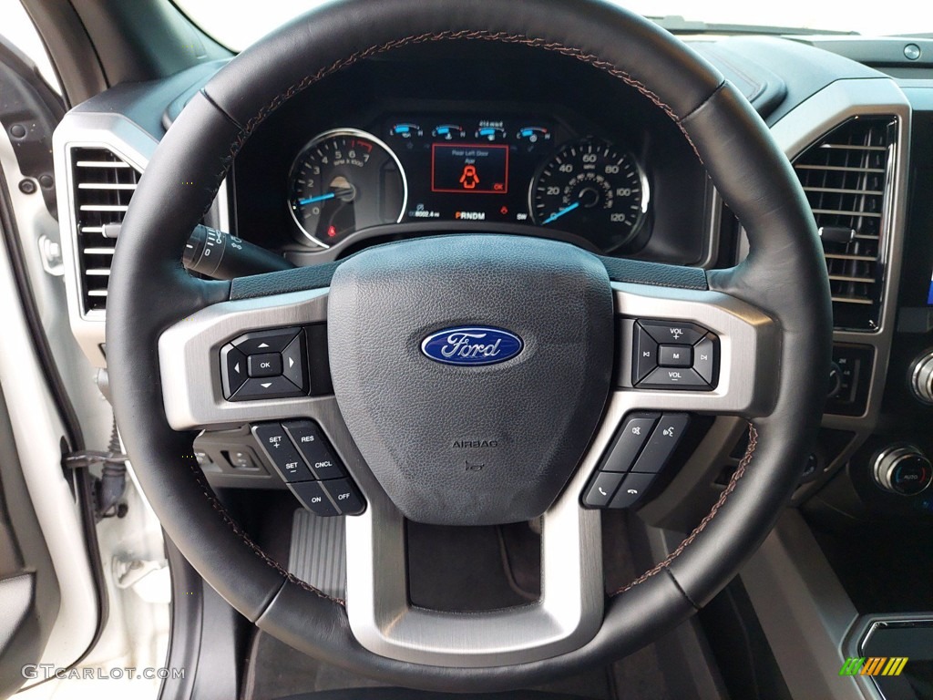 2020 F150 Platinum SuperCrew 4x4 - Star White / Black photo #15