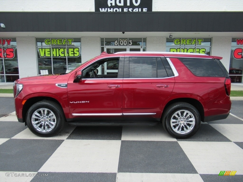 2021 Yukon SLT 4WD - Cayenne Red Tintcoat / Jet Black photo #1