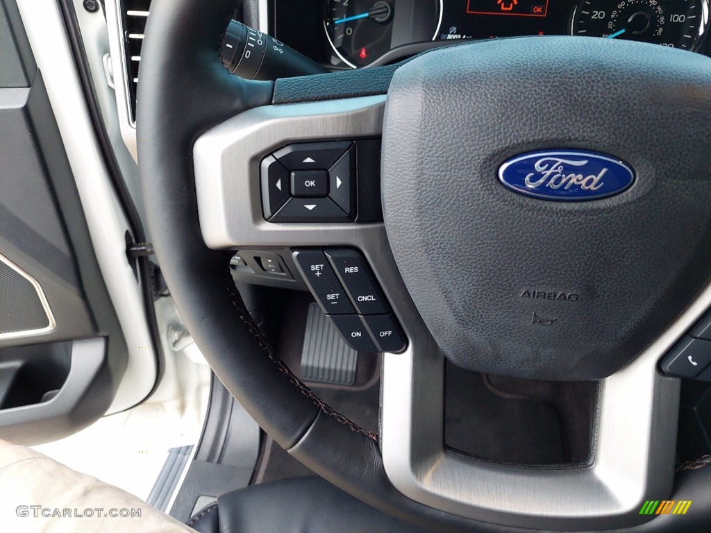 2020 F150 Platinum SuperCrew 4x4 - Star White / Black photo #16