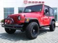 2006 Flame Red Jeep Wrangler X 4x4  photo #1