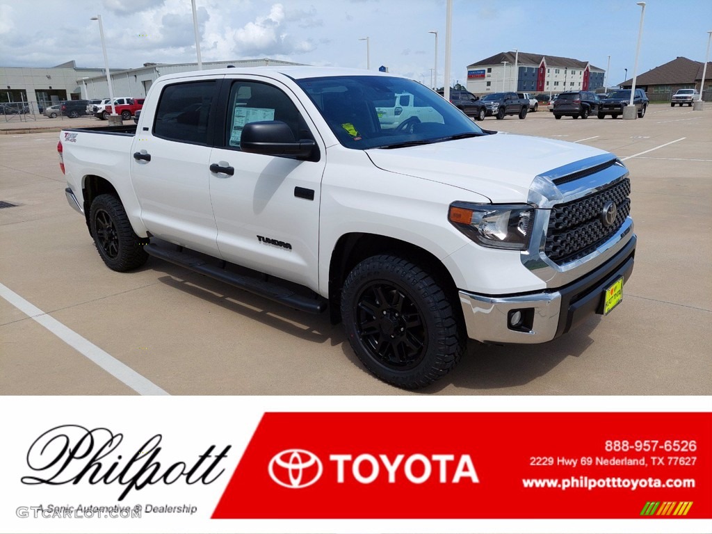 2021 Tundra SR5 CrewMax - Super White / Black photo #1