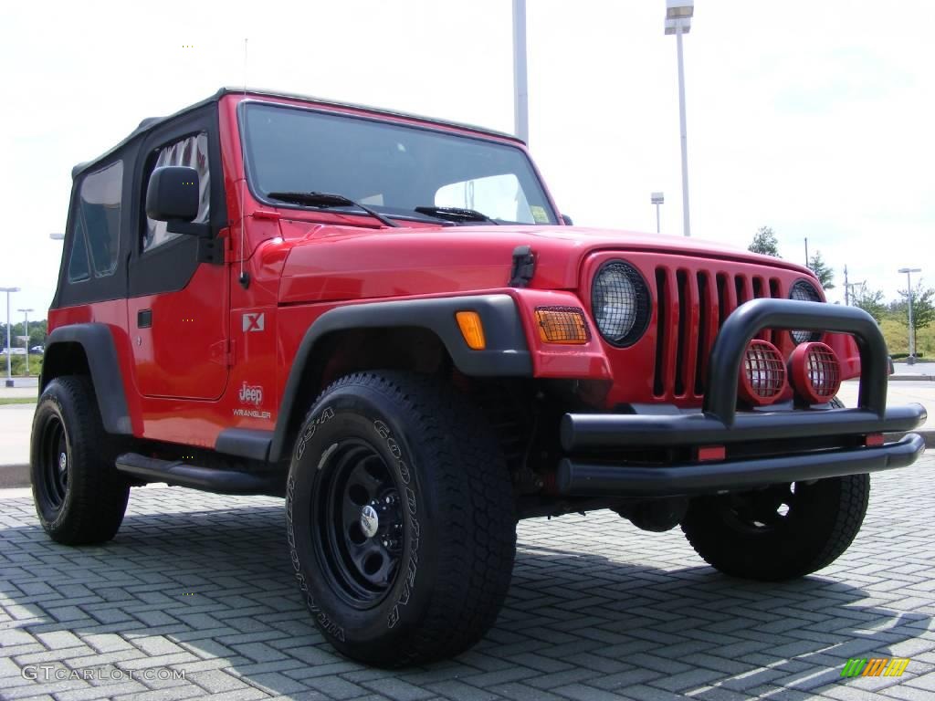 2006 Wrangler X 4x4 - Flame Red / Dark Slate Gray photo #7