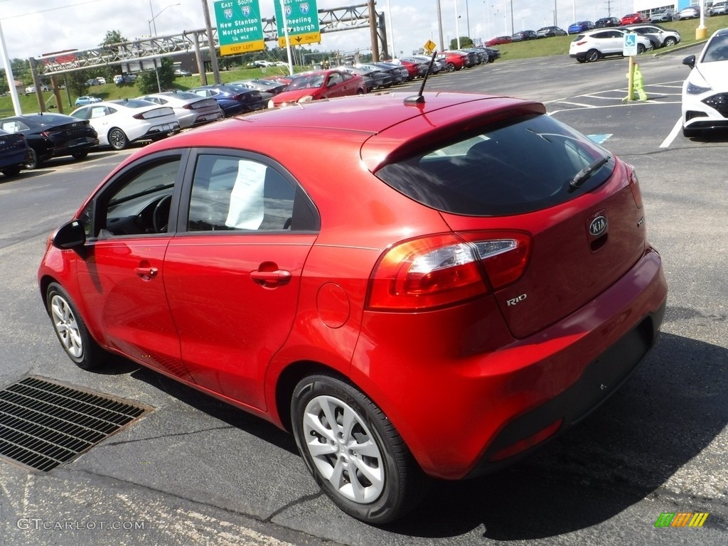 2013 Rio EX 5-Door - Signal Red / Black photo #6