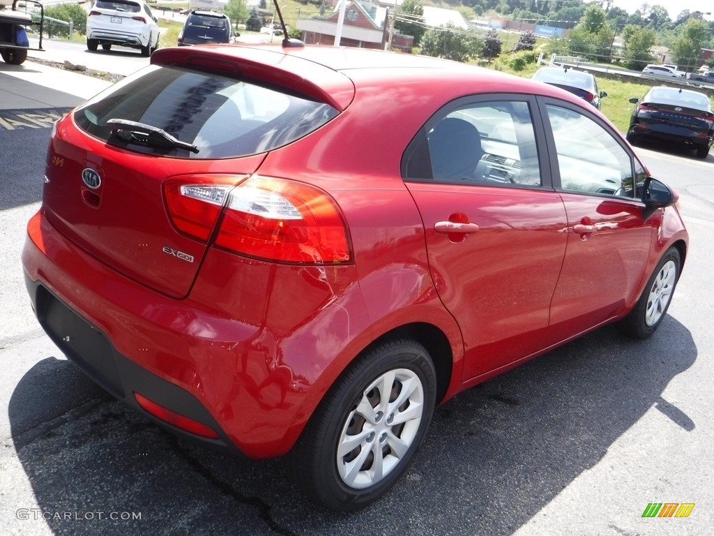 2013 Rio EX 5-Door - Signal Red / Black photo #8