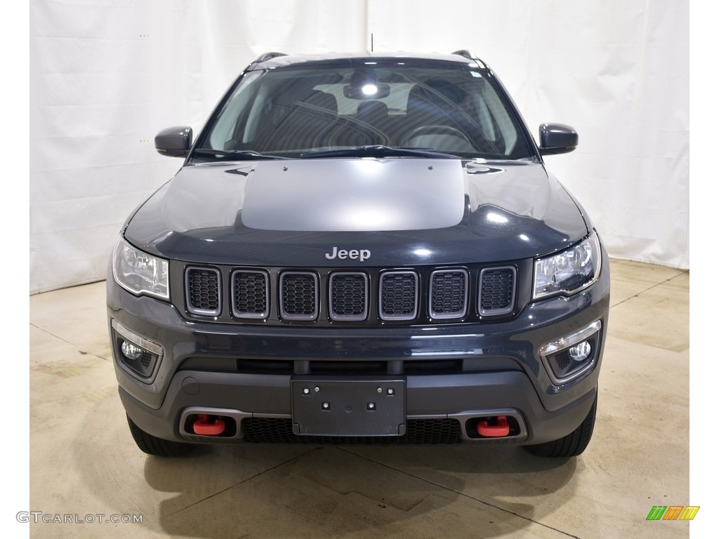 2017 Compass Trailhawk 4x4 - Rhino / Black/Ruby Red photo #4