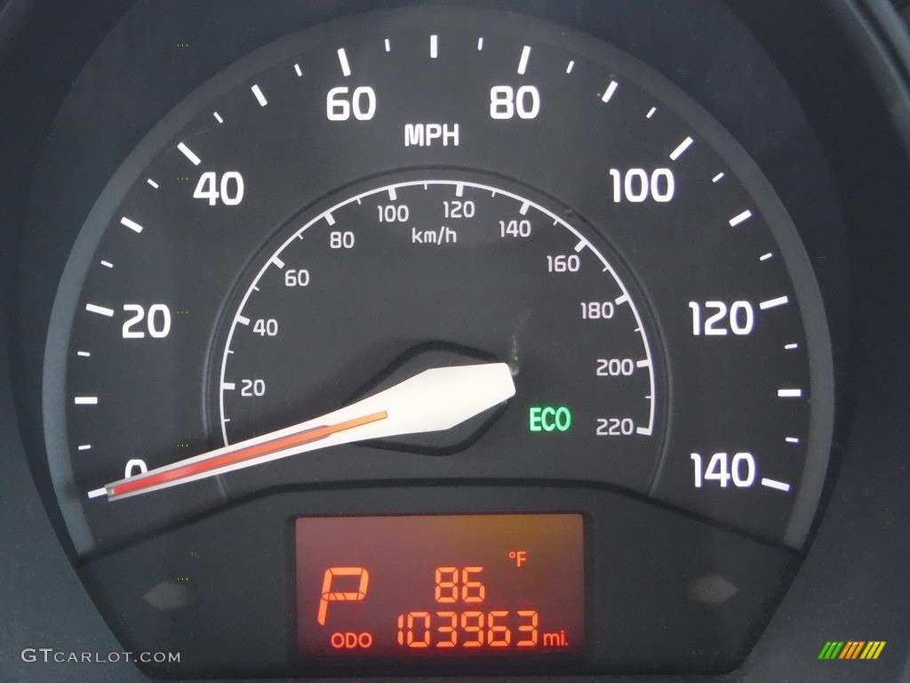 2013 Rio EX 5-Door - Signal Red / Black photo #25