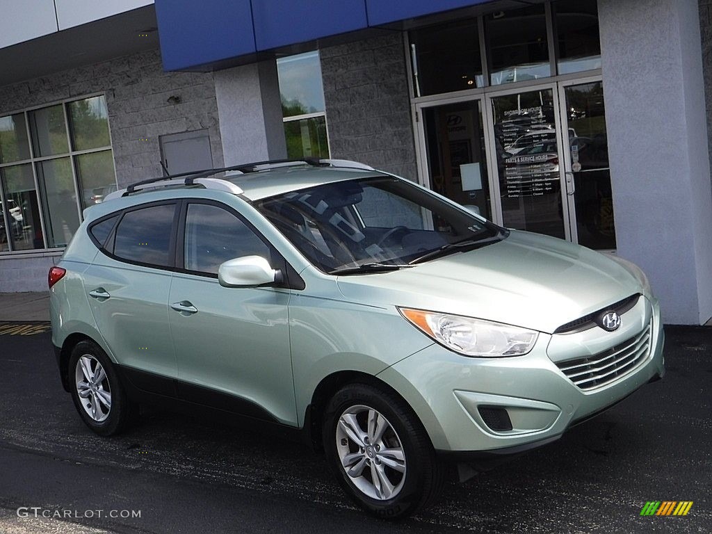 2011 Tucson GLS AWD - Kiwi Green / Taupe photo #1