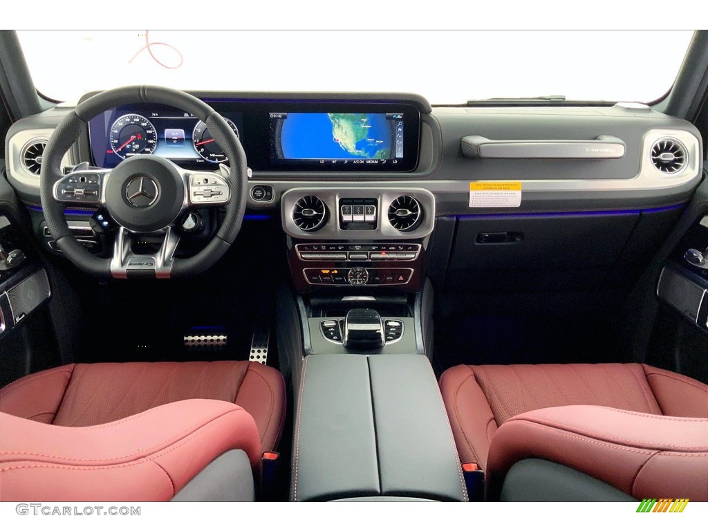 2021 Mercedes-Benz G 63 AMG Bengal Red Dashboard Photo #142454100