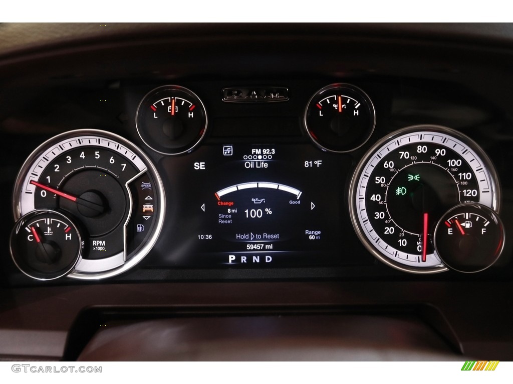 2016 Ram 1500 Laramie Crew Cab 4x4 Gauges Photo #142454139