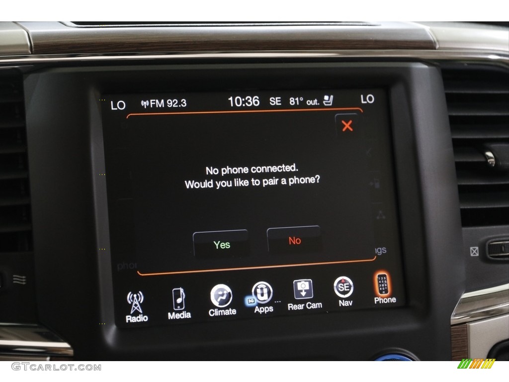 2016 1500 Laramie Crew Cab 4x4 - Maximum Steel Metallic / Canyon Brown/Light Frost Beige photo #13