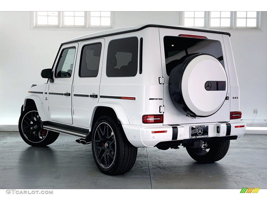 2021 G 63 AMG - G manufaktur Moonlight White Magno (Matte) / Bengal Red photo #2