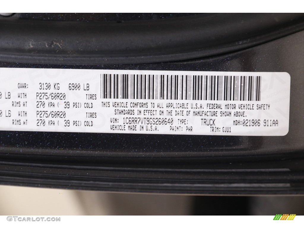 2016 1500 Color Code PAR for Maximum Steel Metallic Photo #142454349