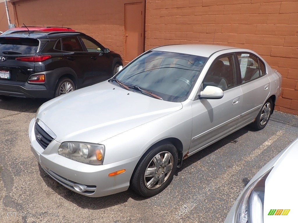 2006 Elantra GLS Sedan - Sterling Silver / Gray photo #7