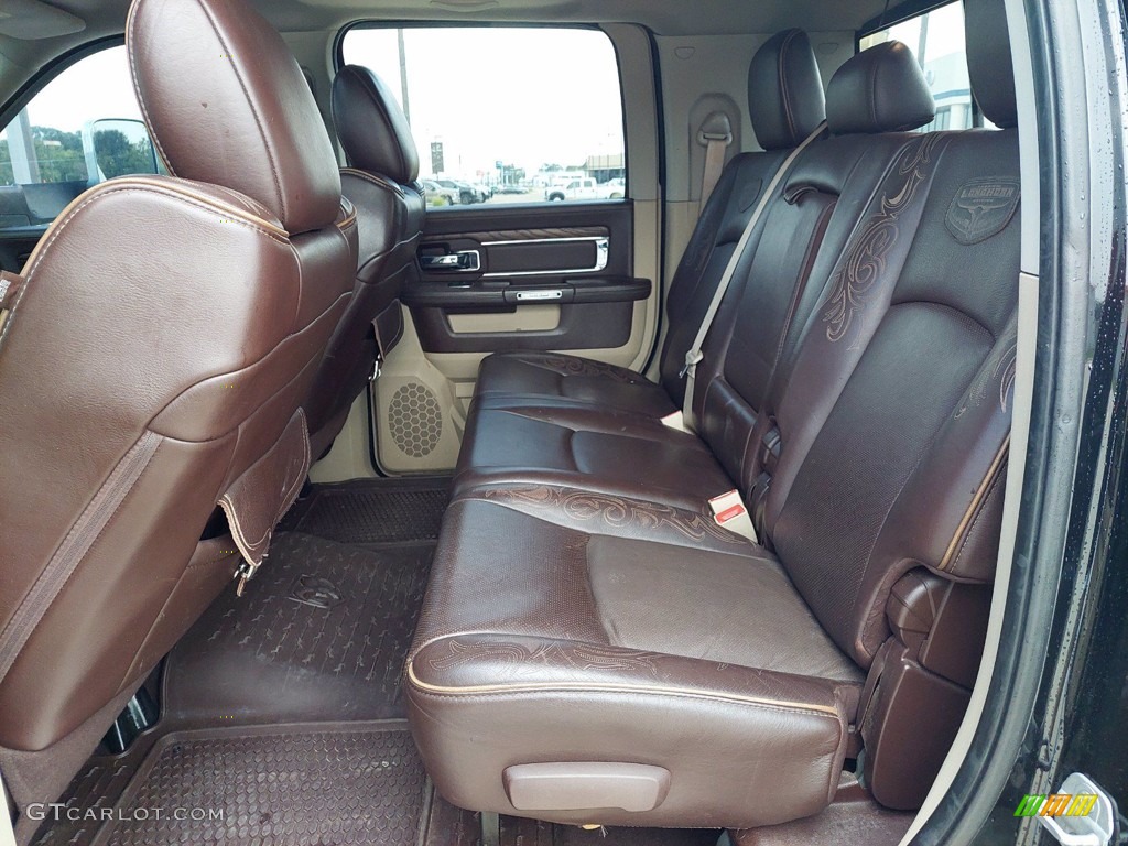 2014 Ram 3500 Laramie Longhorn Mega Cab 4x4 Rear Seat Photo #142454520