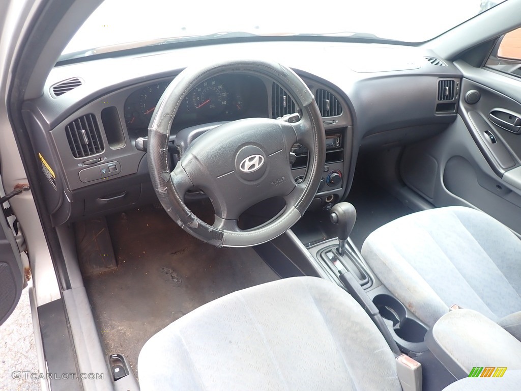 2006 Elantra GLS Sedan - Sterling Silver / Gray photo #12