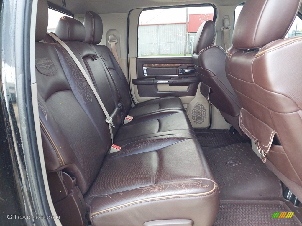 2014 Ram 3500 Laramie Longhorn Mega Cab 4x4 Rear Seat Photo #142454717