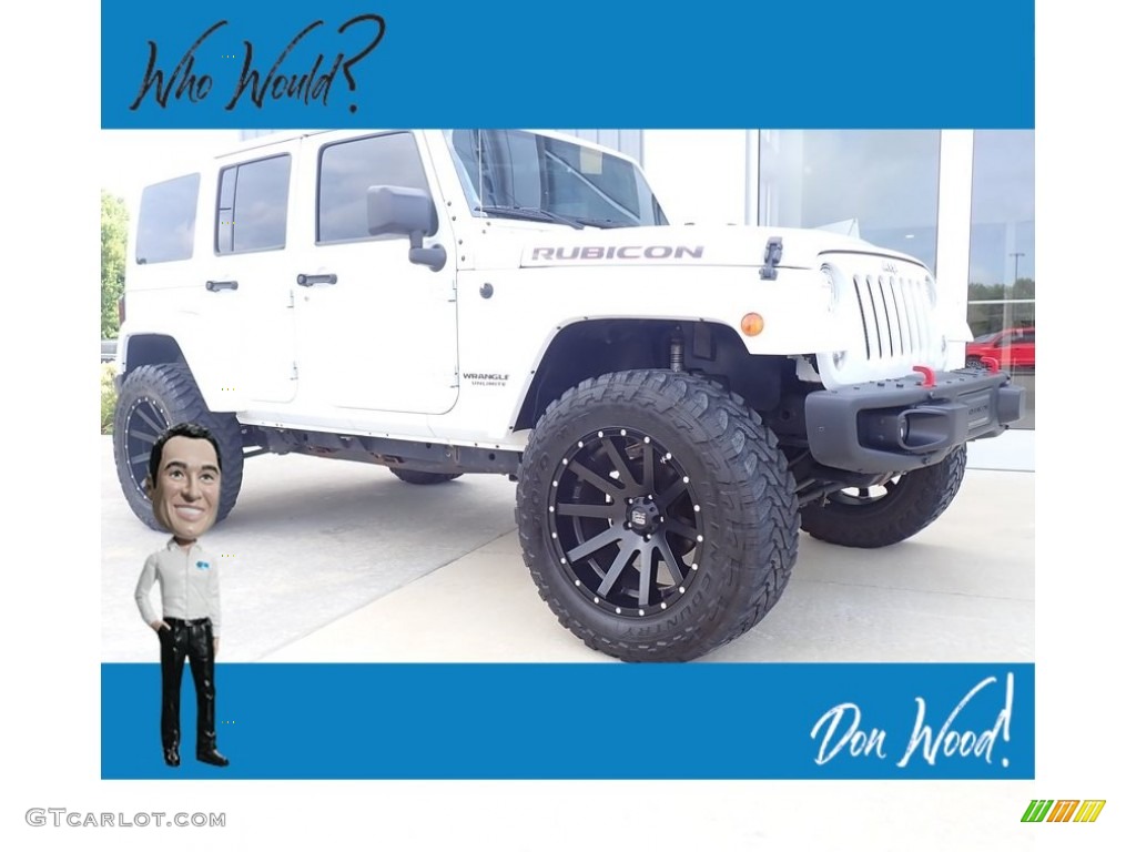 2017 Wrangler Unlimited Rubicon 4x4 - Bright White / Black photo #1