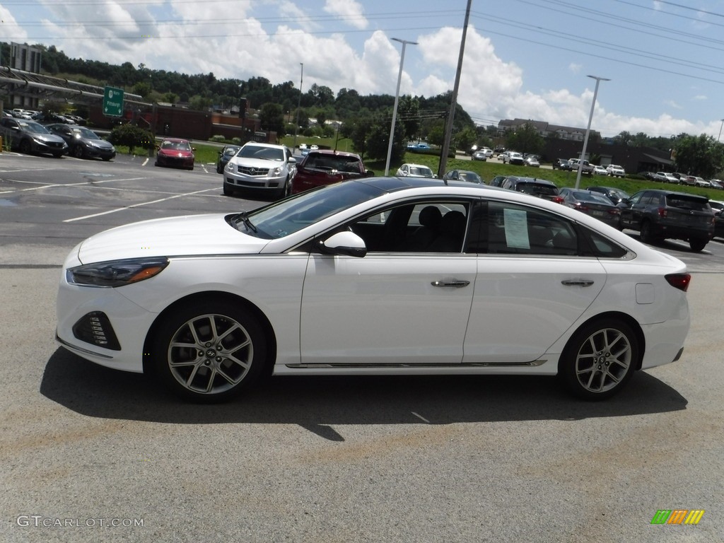 Quartz White Pearl 2019 Hyundai Sonata Limited Exterior Photo #142456371