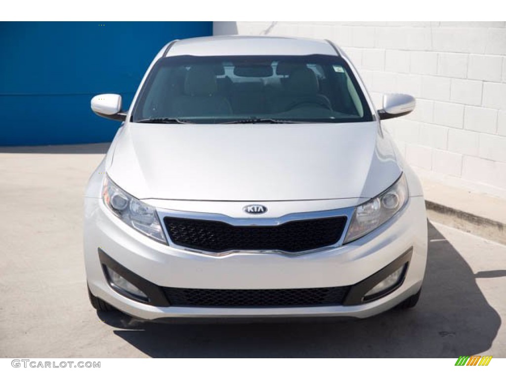 2013 Optima EX - Bright Silver Metallic / Gray photo #7