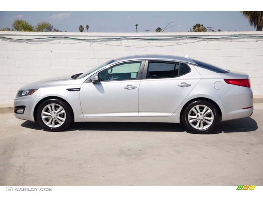 2013 Optima EX - Bright Silver Metallic / Gray photo #8