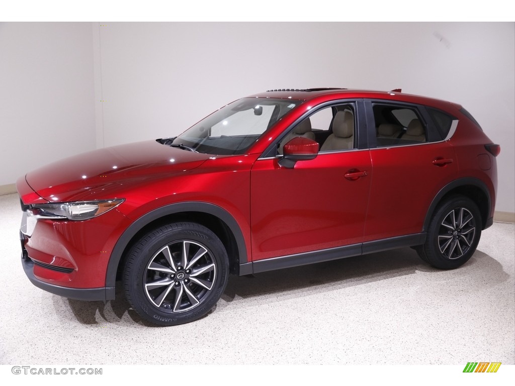2018 CX-5 Touring AWD - Soul Red Crystal Metallic / Parchment photo #3