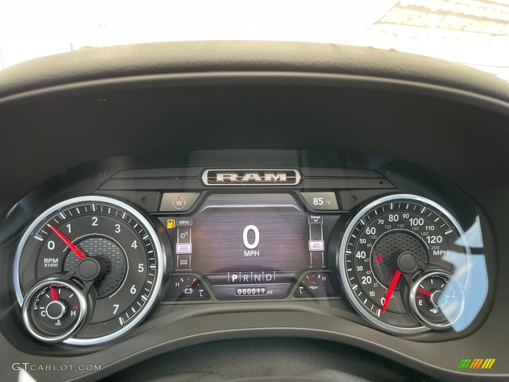 2021 Ram 1500 Big Horn Quad Cab 4x4 Gauges Photo #142457954