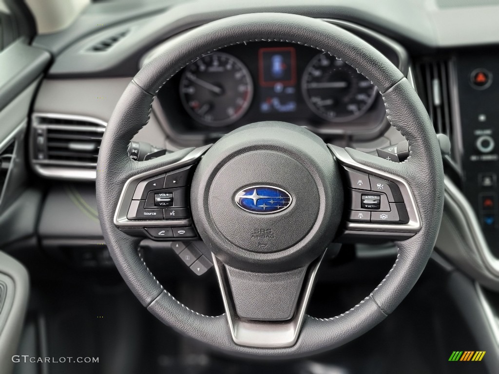 2020 Subaru Outback Onyx Edition XT Gray StarTex Steering Wheel Photo #142458644
