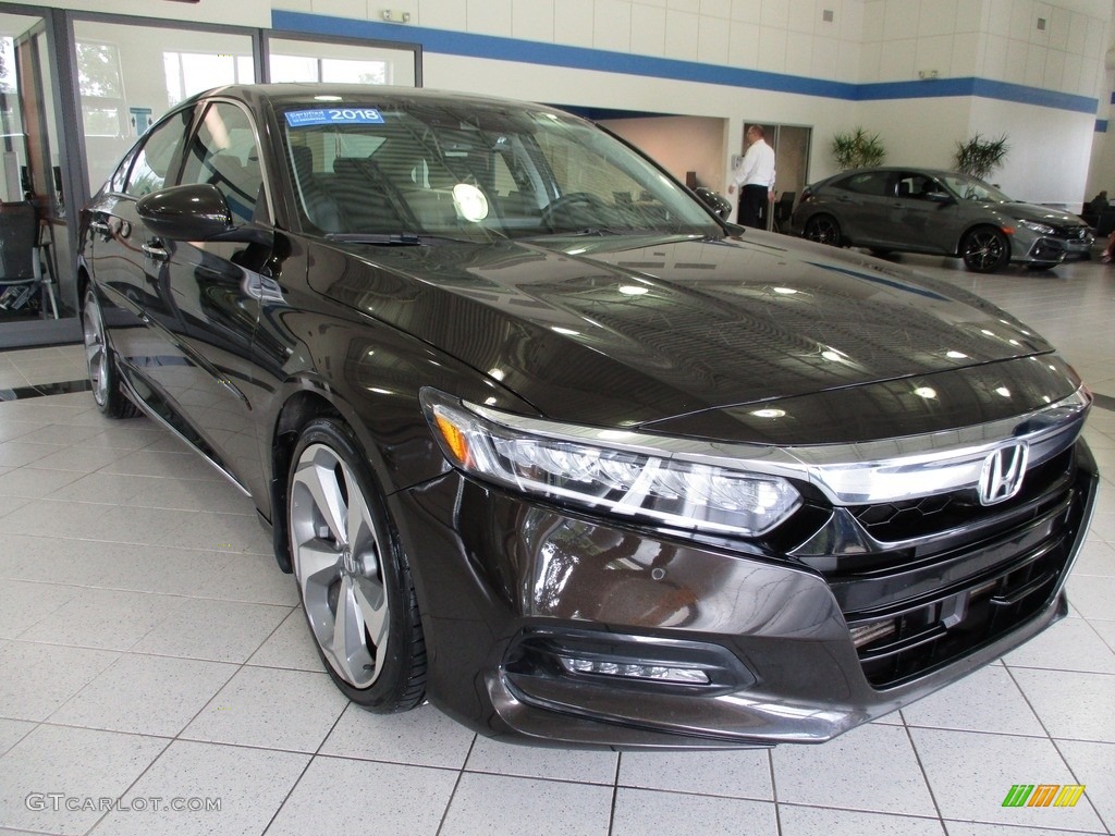 2018 Accord Touring Sedan - Kona Coffee Metallic / Black photo #3