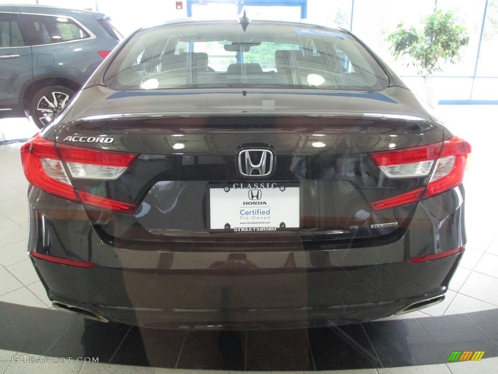 2018 Accord Touring Sedan - Kona Coffee Metallic / Black photo #7