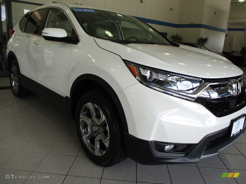 2018 CR-V EX-L AWD - White Diamond Pearl / Gray photo #3
