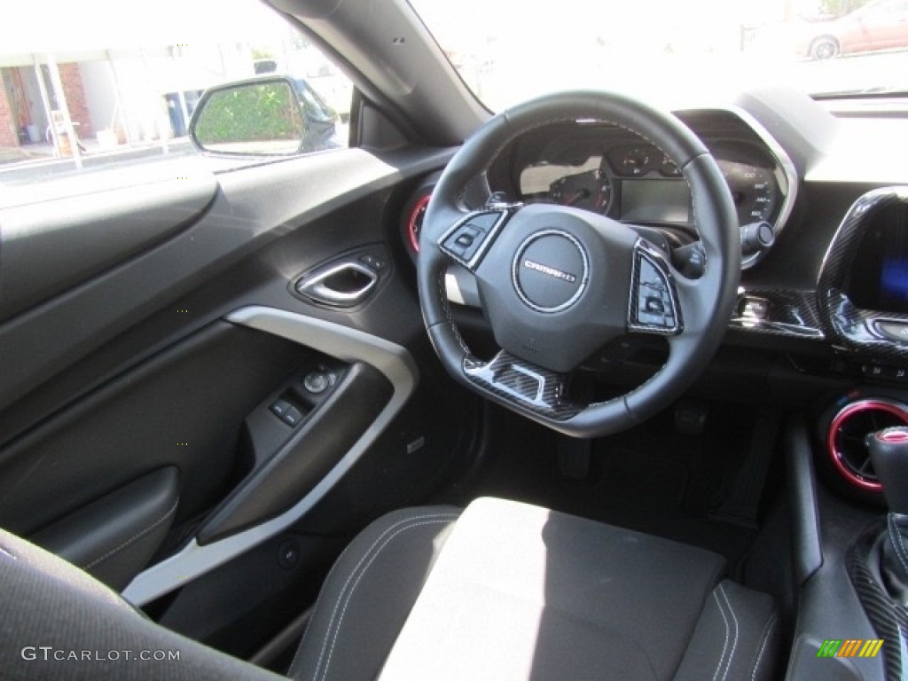 Jet Black Interior 2021 Chevrolet Camaro LT1 Coupe Photo #142461308