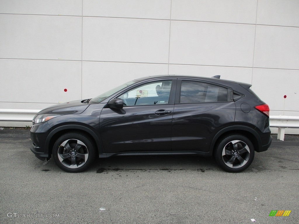 2018 HR-V EX AWD - Mulberry Metallic / Black photo #2